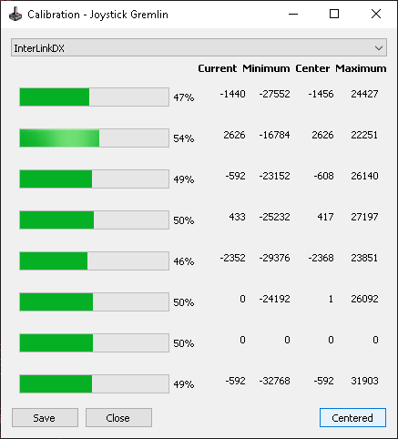 JG's calibration window
